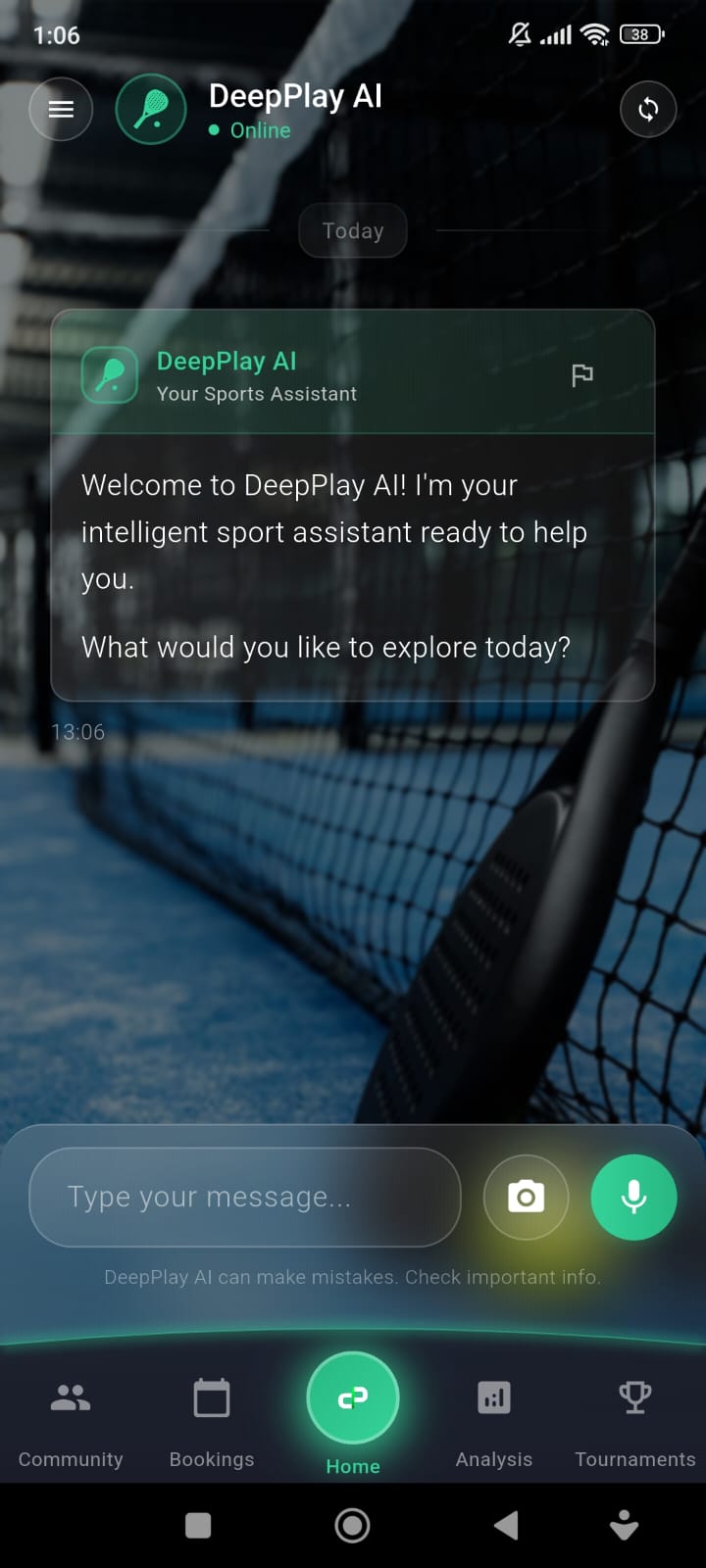 DeepPlay AI Chat Interface